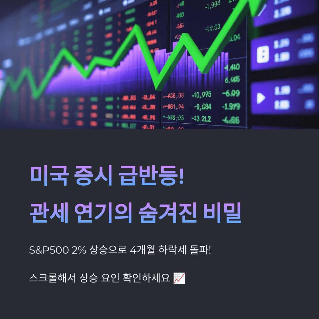 미국 증시 급반등 - MoneyBlockSignal 미국 증시 급반등