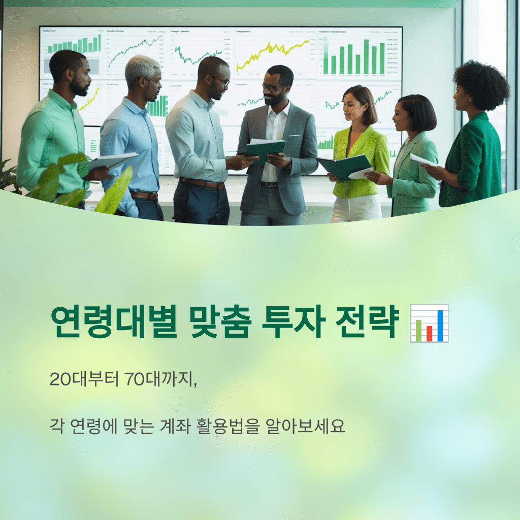 연령대별 맞춤 투자 전략 - MoneyBlockSignal 연령대별 맞춤 투자 전략