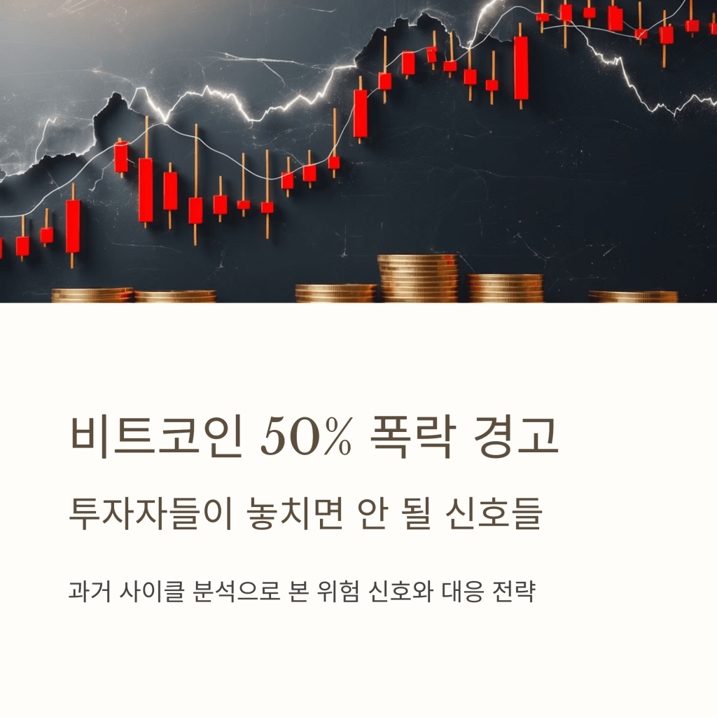 비트코인 50% 폭락 경고 - MoneyBlockSignal 비트코인 50% 폭락 경고