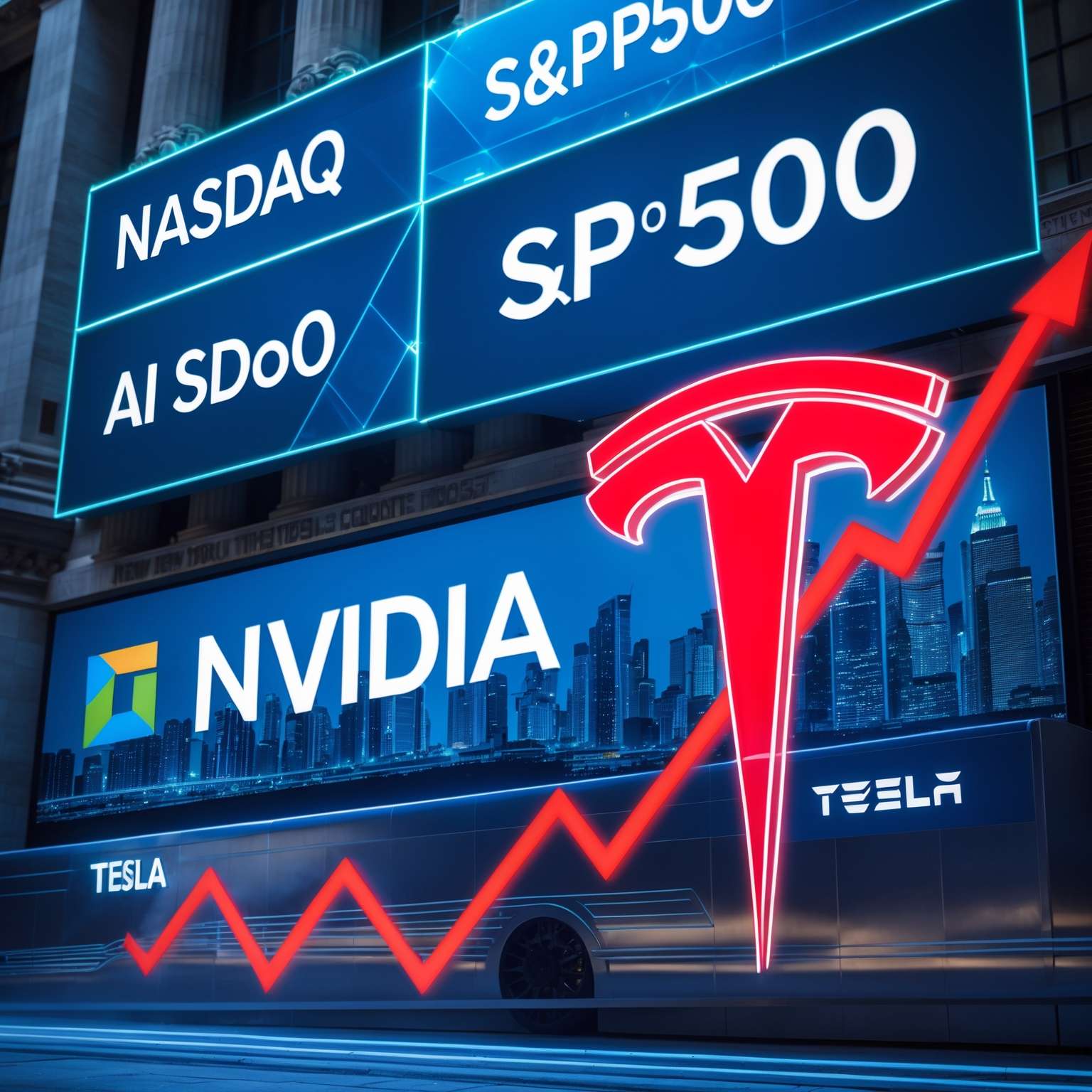 S&P500, 테슬라, NVDIA - MoneyBlockSignal S&P500, 테슬라, NVDIA